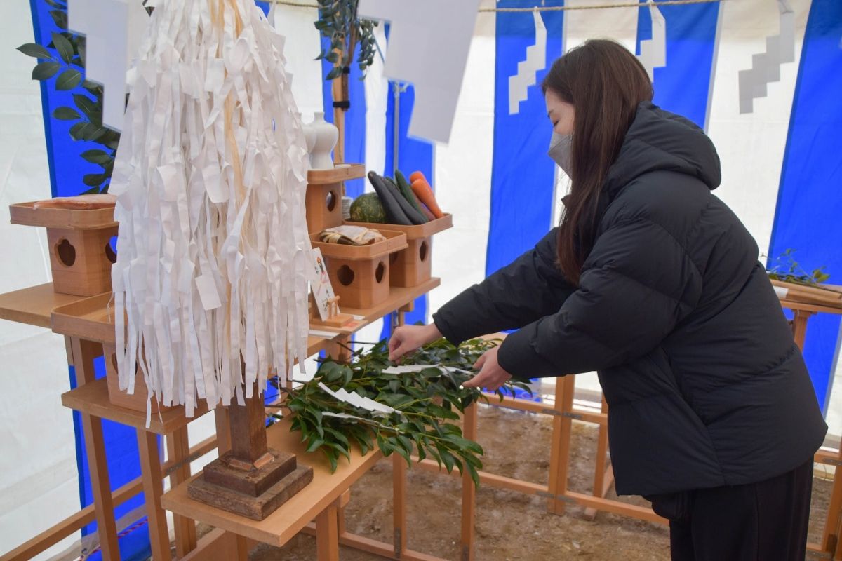 「福岡市早良区10」注文住宅現場リポート①【地鎮祭】