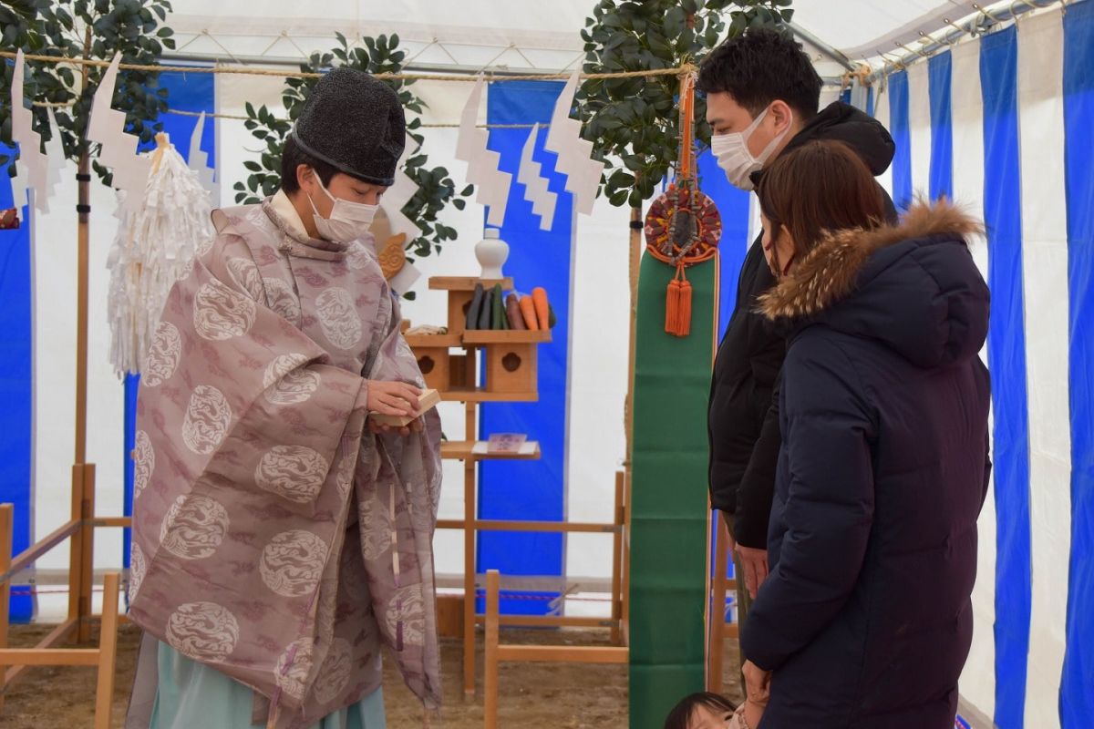 福岡県福岡市早良区10　注文住宅建築現場リポート①　～地鎮祭～