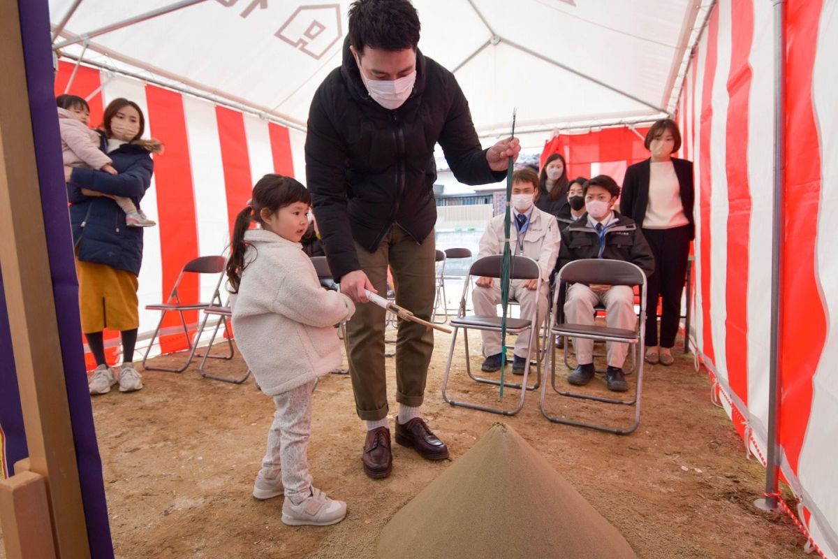 「福岡市早良区10」注文住宅現場リポート①【地鎮祭】