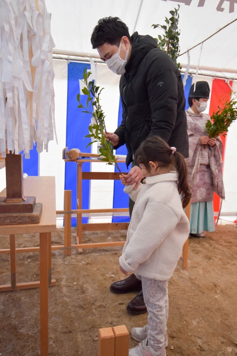 福岡県福岡市早良区10　注文住宅建築現場リポート①　～地鎮祭～