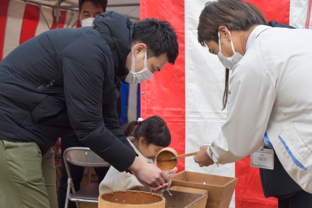 福岡県福岡市早良区10　注文住宅建築現場リポート①　～地鎮祭～