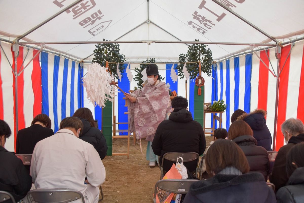 福岡県福岡市早良区10　注文住宅建築現場リポート①　～地鎮祭～