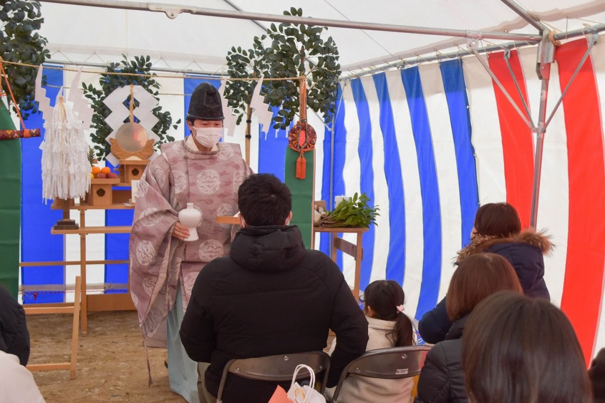 福岡県福岡市早良区10　注文住宅建築現場リポート①　～地鎮祭～