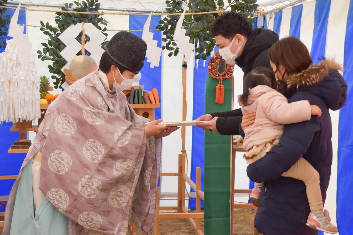 福岡県福岡市早良区10　注文住宅建築現場リポート①　～地鎮祭～