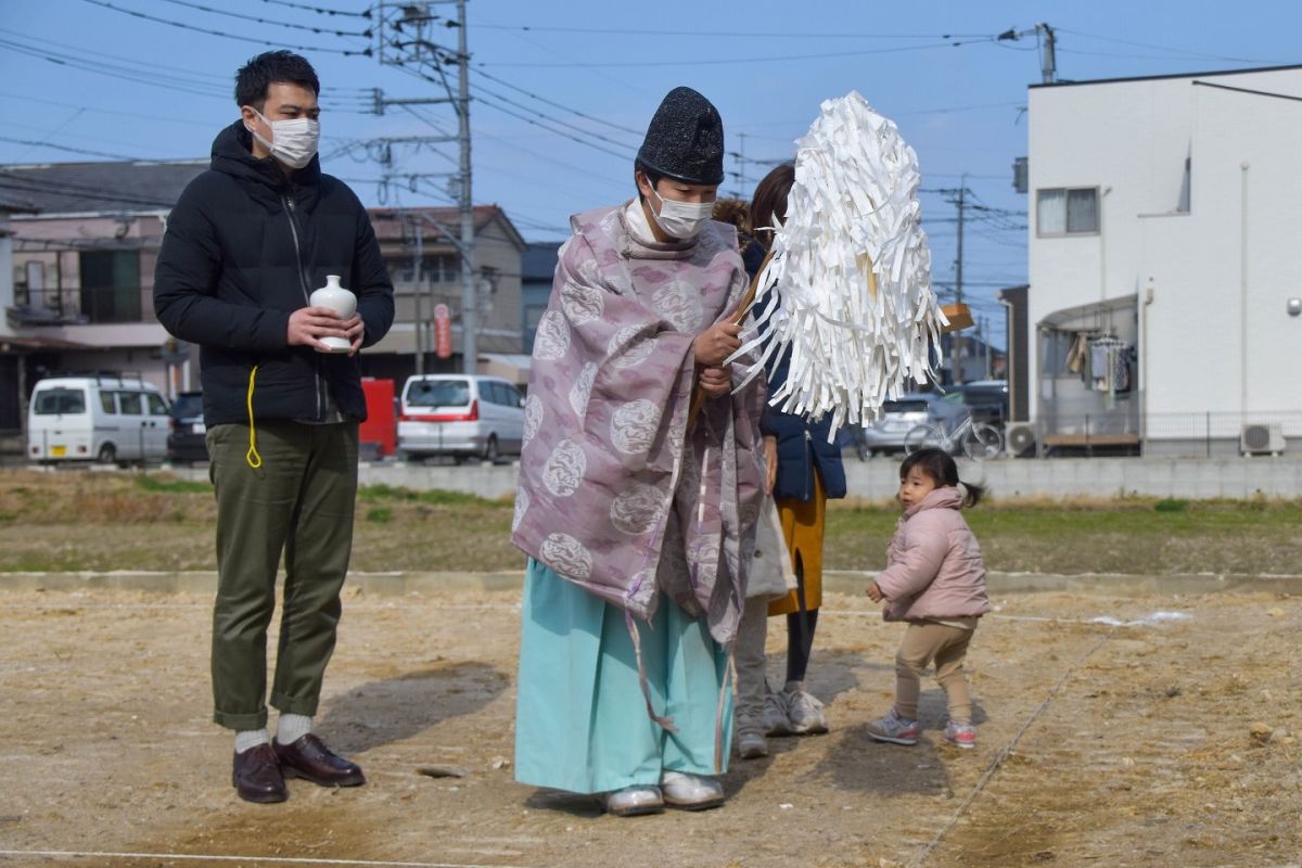 福岡県福岡市早良区10　注文住宅建築現場リポート①　～地鎮祭～