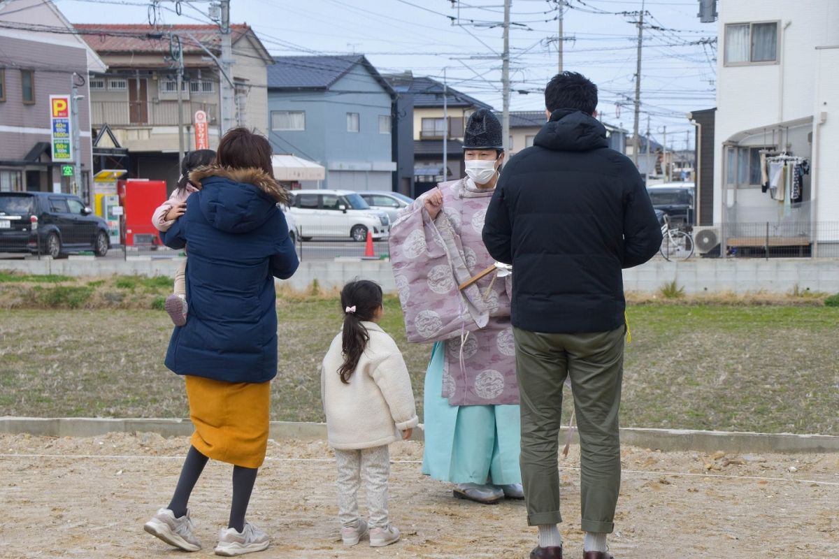 福岡県福岡市早良区10　注文住宅建築現場リポート①　～地鎮祭～