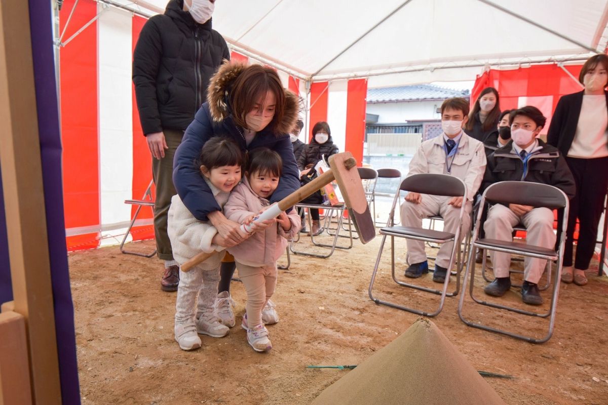 福岡県福岡市早良区10　注文住宅建築現場リポート①　～地鎮祭～