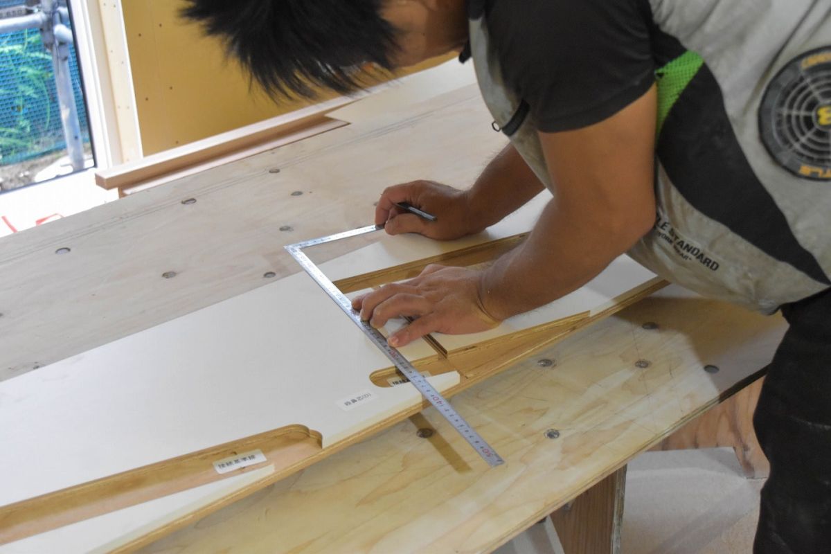 「福岡市早良区有田01」注文住宅現場リポート⑥【木工事】【階段】