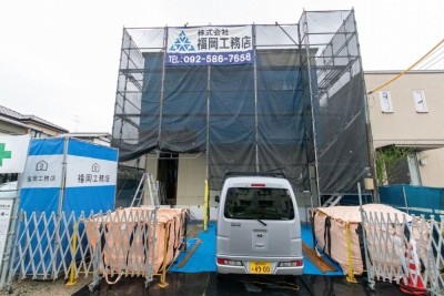 福岡市南区24　注文住宅建築現場リポート④　～木工事・中間検査～