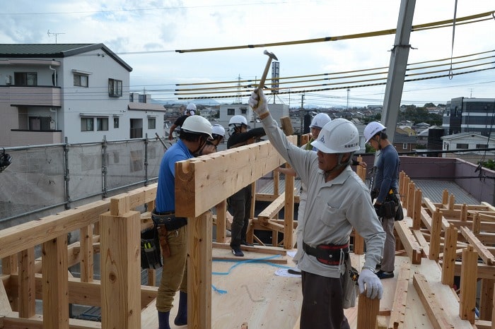 福岡県春日市04　注文住宅建築現場リポート③　～上棟式～