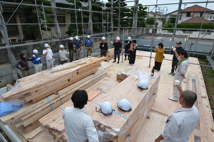 福岡県春日市04　注文住宅建築現場リポート③　～上棟式～