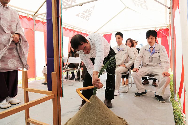 福岡県福津市03　注文住宅建築現場リポート①　～地鎮祭～