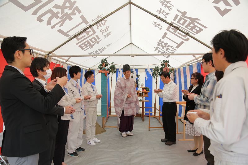 福岡県福津市03　注文住宅建築現場リポート①　～地鎮祭～