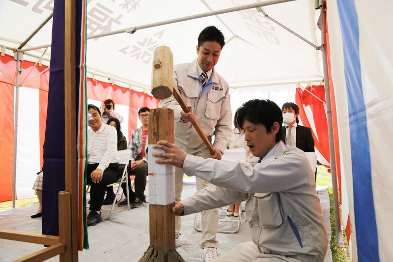 福岡県福津市03　注文住宅建築現場リポート①　～地鎮祭～