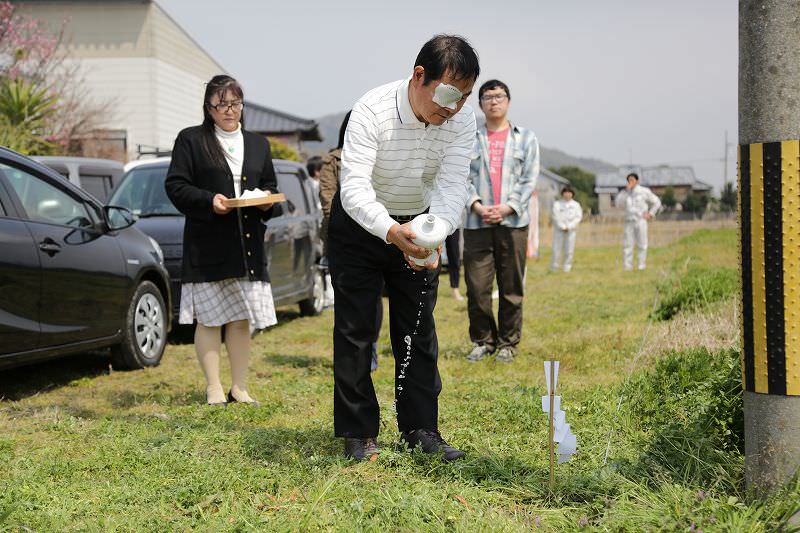 福岡県福津市03　注文住宅建築現場リポート①　～地鎮祭～