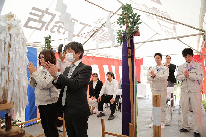 「福津市03」注文住宅現場リポート①【地鎮祭】