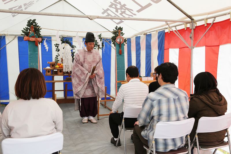 福岡県福津市03　注文住宅建築現場リポート①　～地鎮祭～