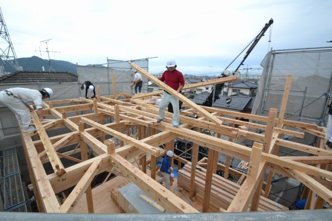 福岡市早良区02　注文住宅建築現場リポート⑥　～上棟式～