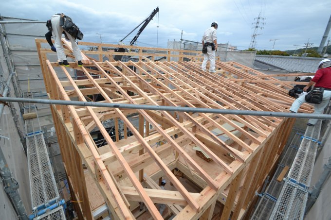 福岡市早良区02　注文住宅建築現場リポート⑥　～上棟式～