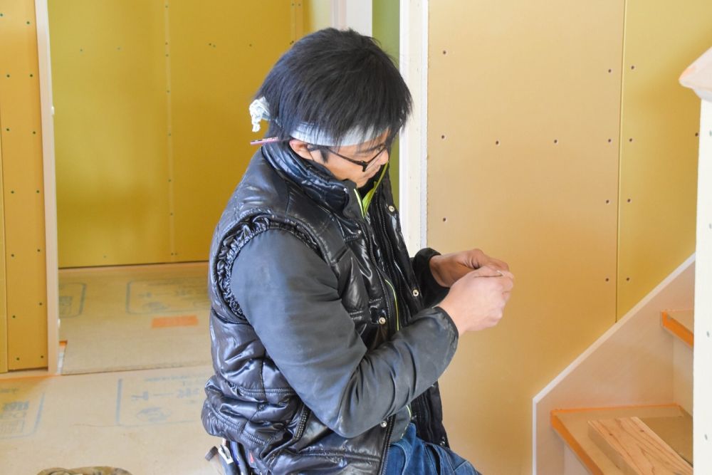 「福岡市西区拾六町01」注文住宅現場リポート⑥【木工事】【階段】