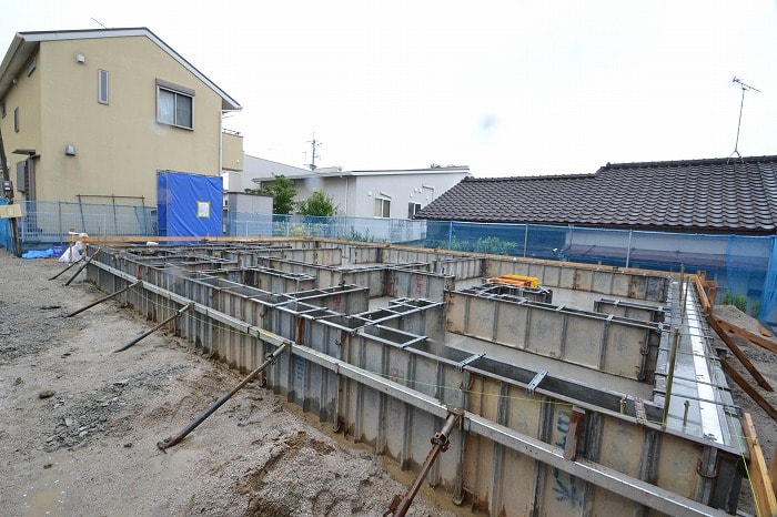 「福岡市南区09」注文住宅現場リポート③【基礎工事】【立ち上がりコン】