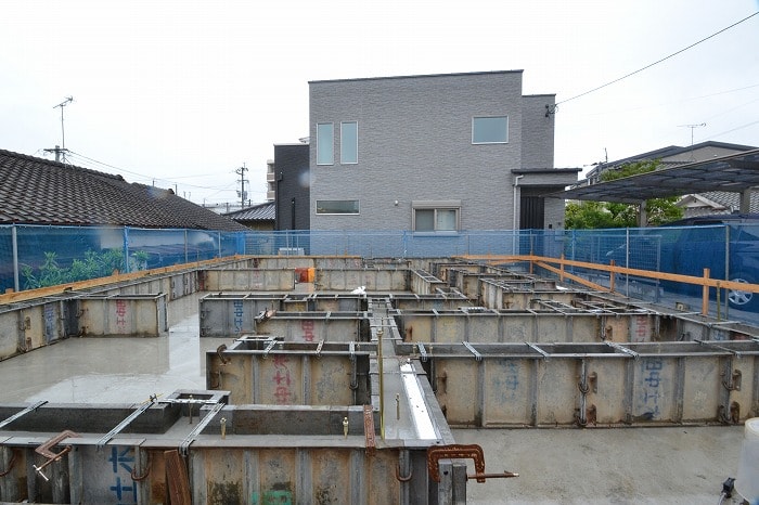 「福岡市南区09」注文住宅現場リポート③【基礎工事】【立ち上がりコン】