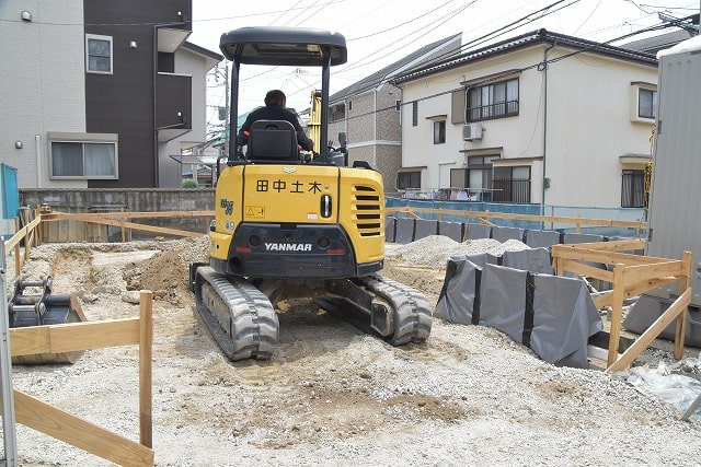 「福岡市西区03」注文住宅現場リポート②【基礎工事】【根切り】