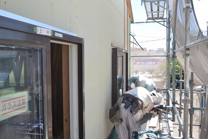 「福岡市南区02」注文住宅現場リポート⑦【外装工事】【通期胴縁】