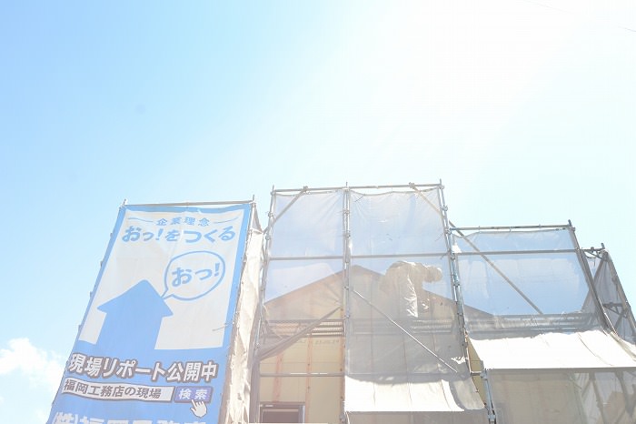 「福岡市南区02」注文住宅現場リポート⑦【外装工事】【通期胴縁】