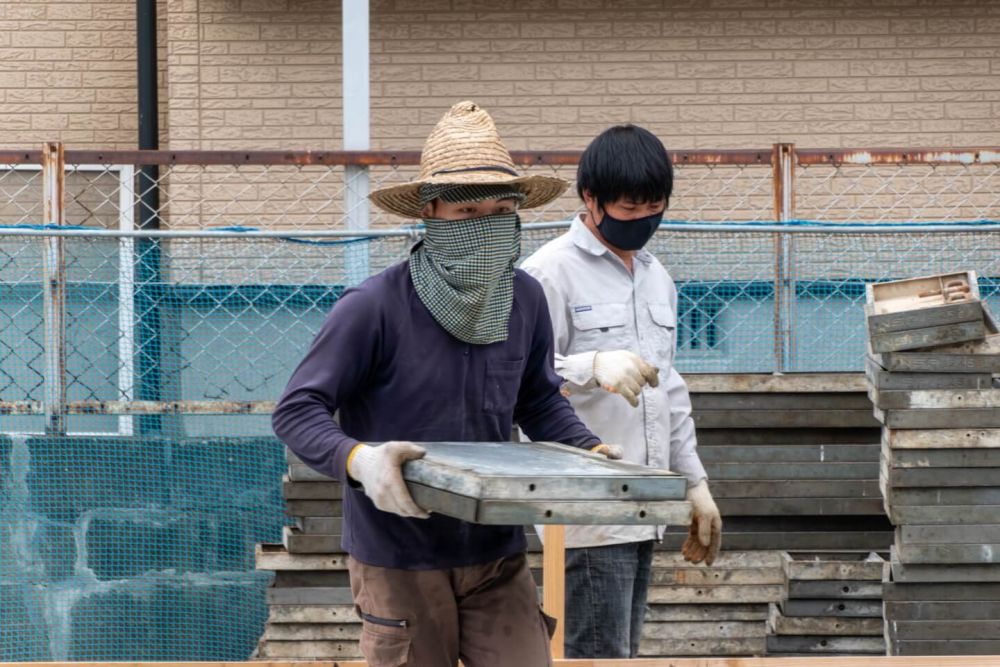 福岡市城南区友丘02　注文住宅建築現場リポート③　～基礎工事・型枠取り付け～