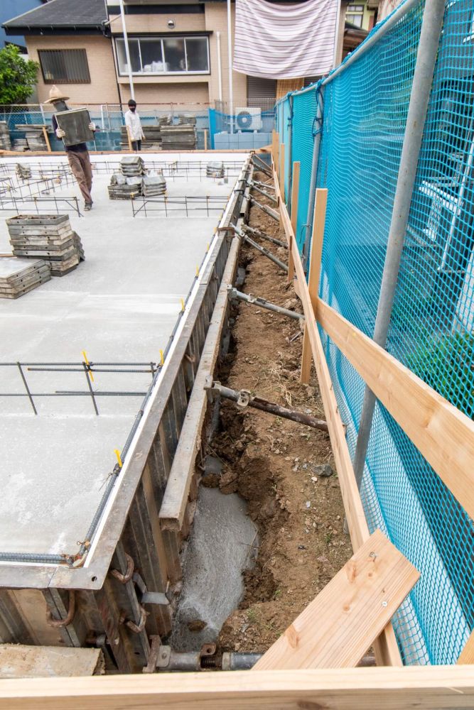 「福岡市城南区友丘02」注文住宅現場リポート③【基礎工事】【型枠】