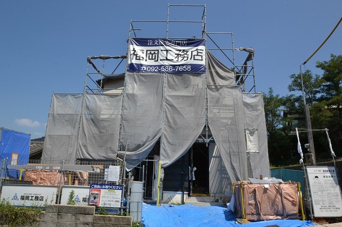 「糟屋郡宇美町02」注文住宅現場リポート⑩【木工事】【石膏ボード】