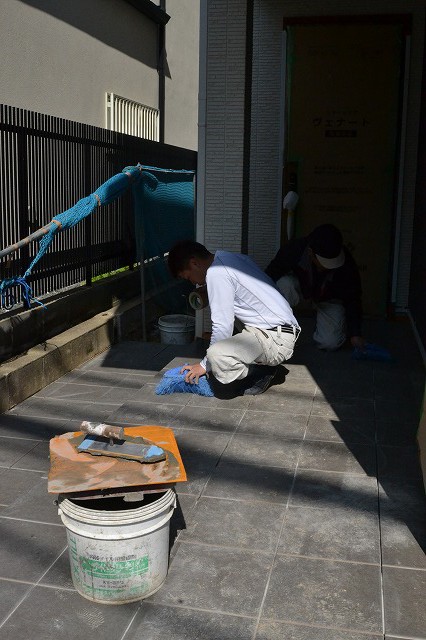 「福岡市南区11」注文住宅現場リポート⑬【タイル工事】【タイル】