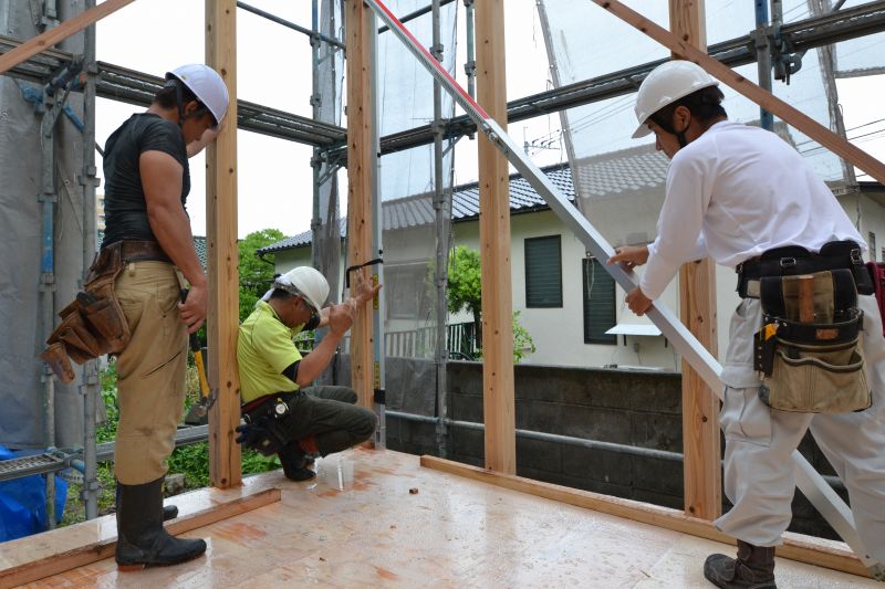 福岡県春日市03　注文住宅建築現場リポート⑤　～上棟式～