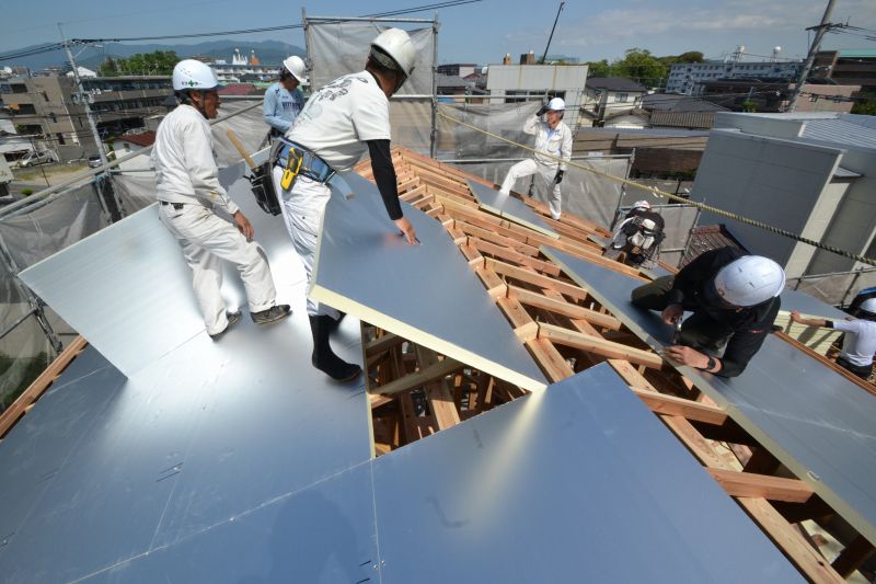 福岡県春日市03　注文住宅建築現場リポート⑤　～上棟式～