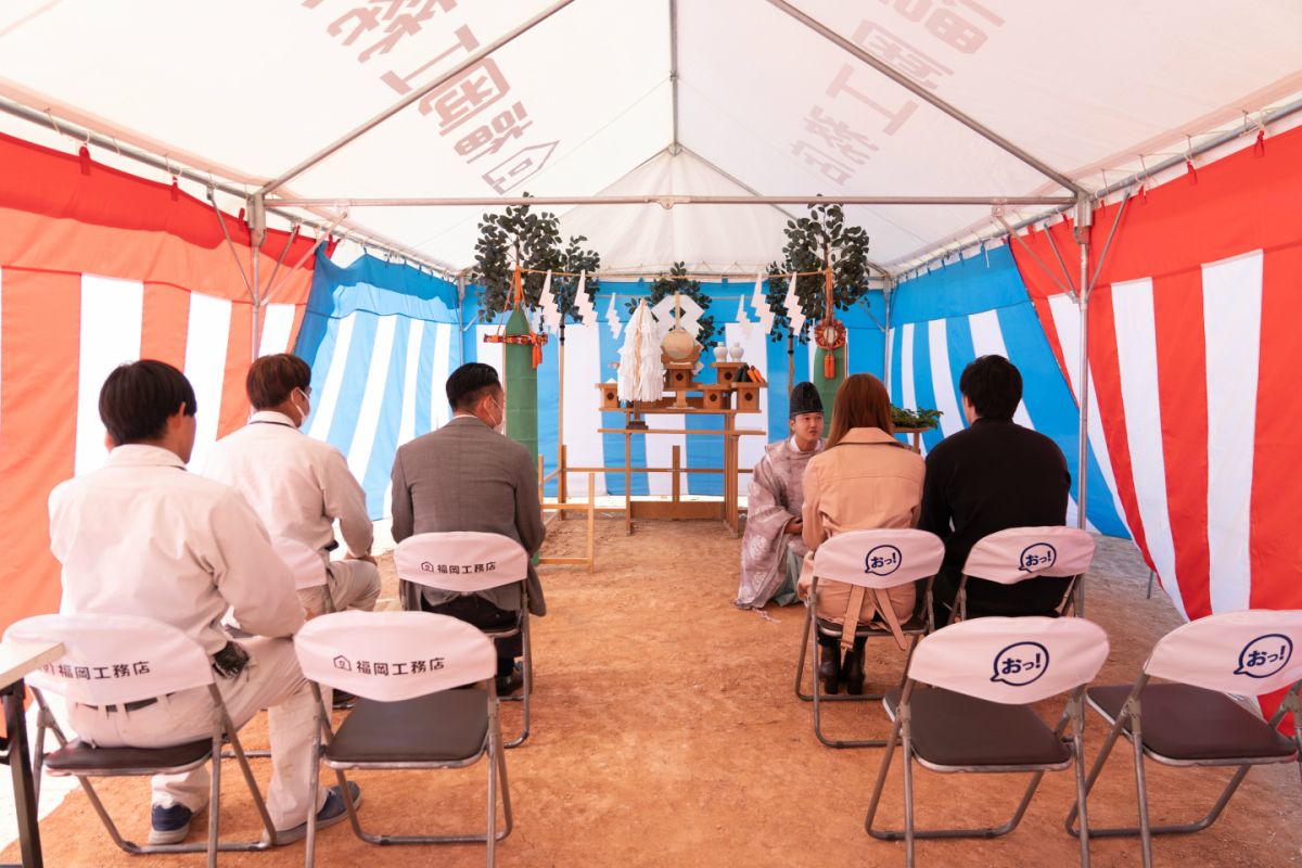 福岡県筑紫野市14　注文住宅建築現場リポート①　～地鎮祭〜