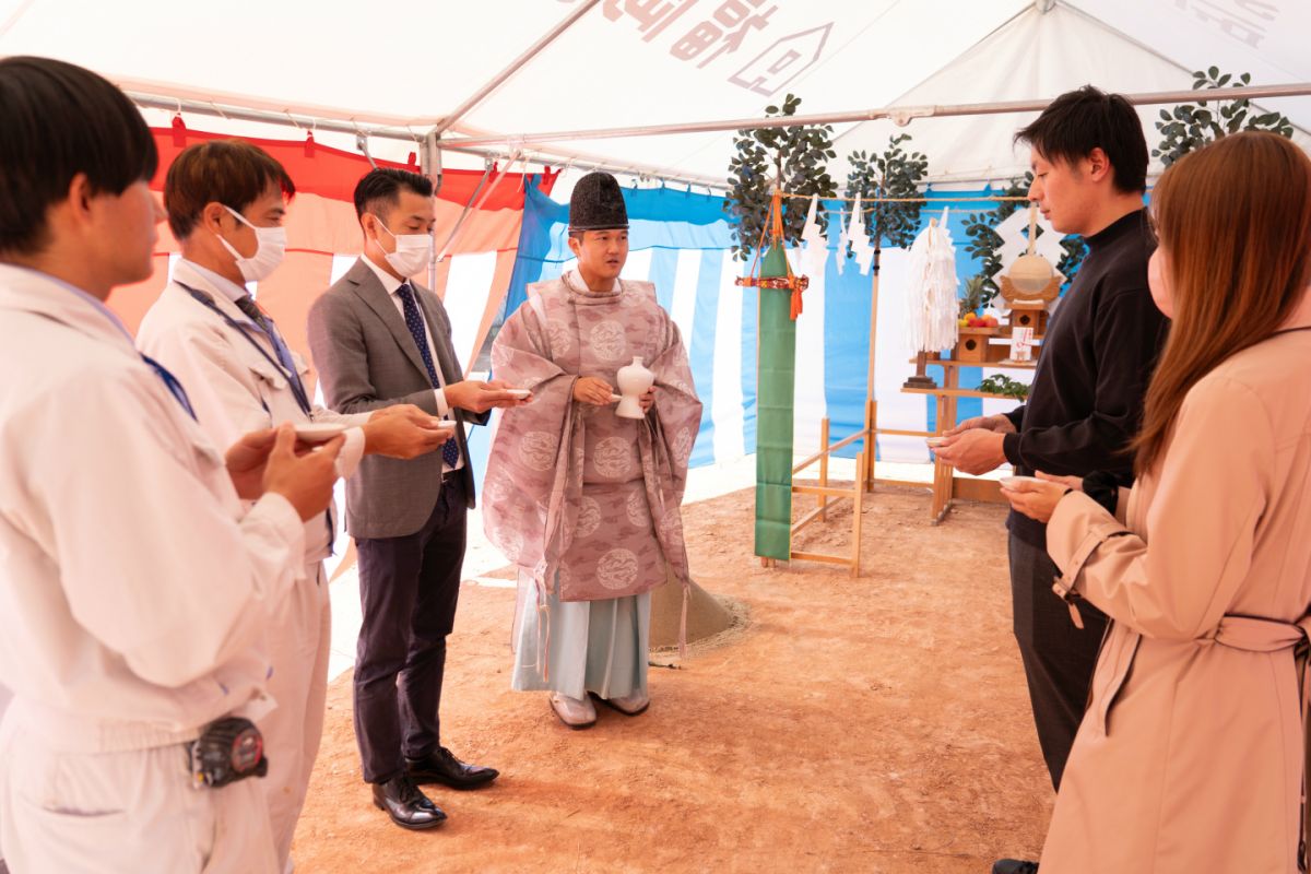 福岡県筑紫野市14　注文住宅建築現場リポート①　～地鎮祭〜