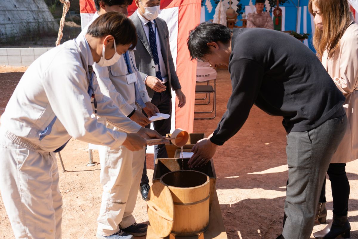 福岡県筑紫野市14　注文住宅建築現場リポート①　～地鎮祭〜