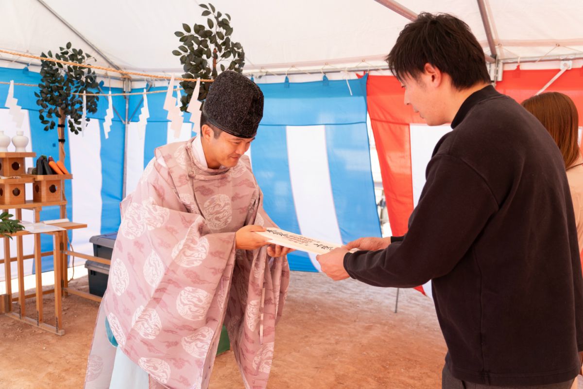 福岡県筑紫野市14　注文住宅建築現場リポート①　～地鎮祭〜