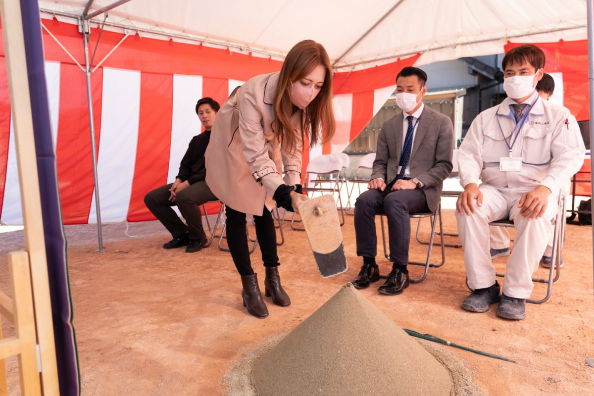 福岡県筑紫野市14　注文住宅建築現場リポート①　～地鎮祭〜