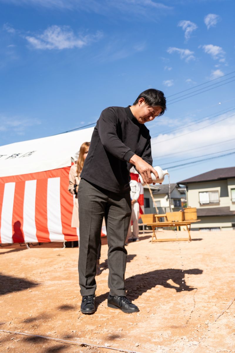 福岡県筑紫野市14　注文住宅建築現場リポート①　～地鎮祭〜