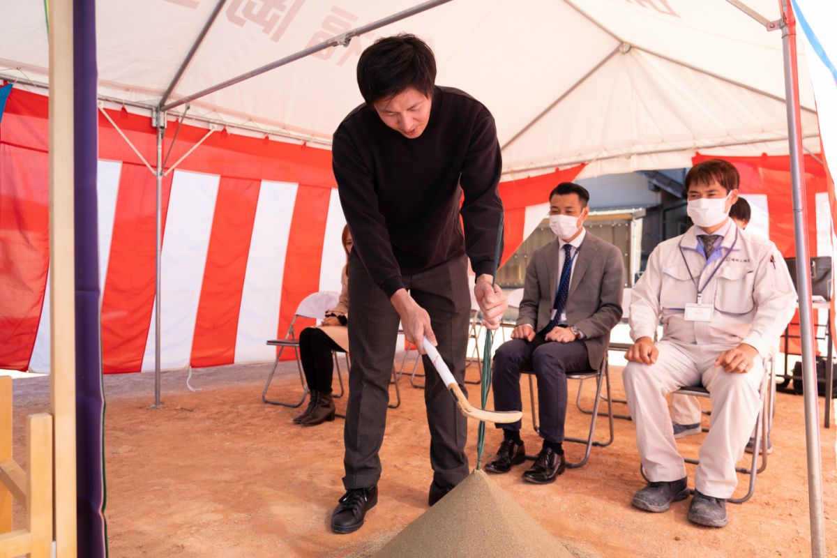 福岡県筑紫野市14　注文住宅建築現場リポート①　～地鎮祭〜