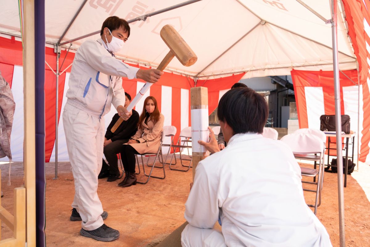 福岡県筑紫野市14　注文住宅建築現場リポート①　～地鎮祭〜