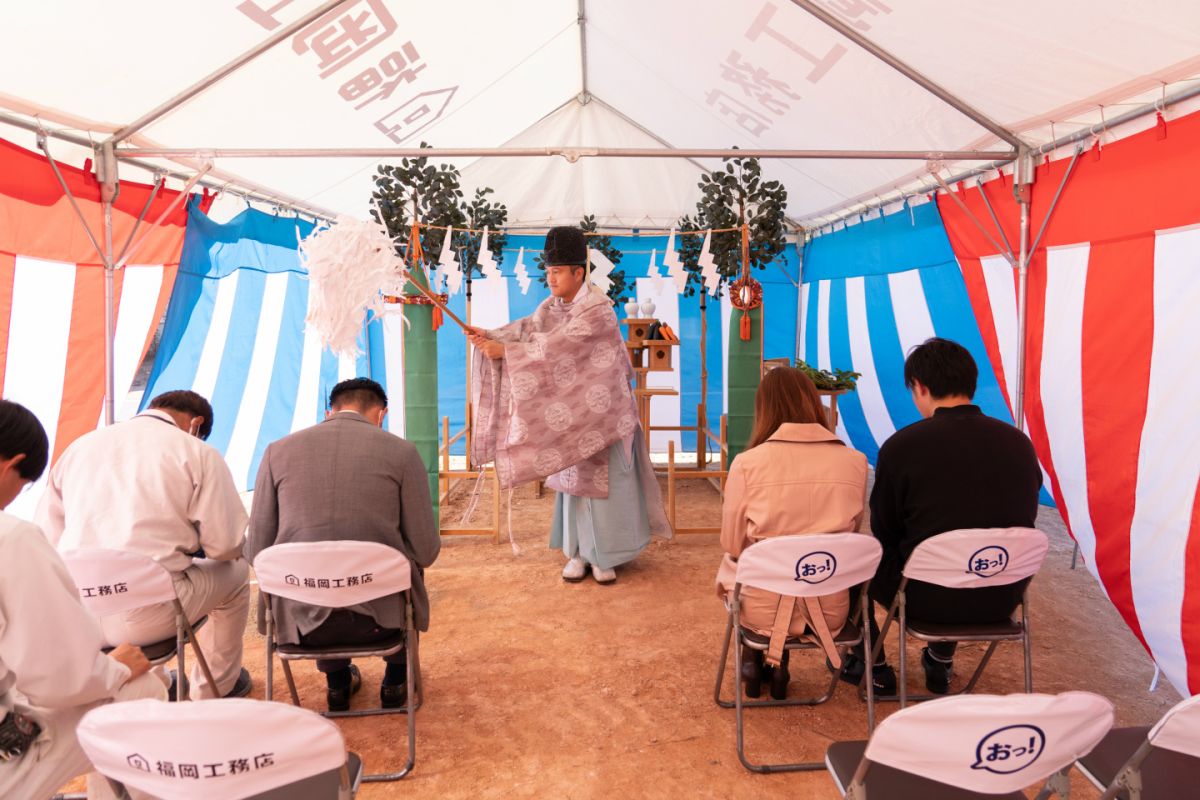 福岡県筑紫野市14　注文住宅建築現場リポート①　～地鎮祭〜