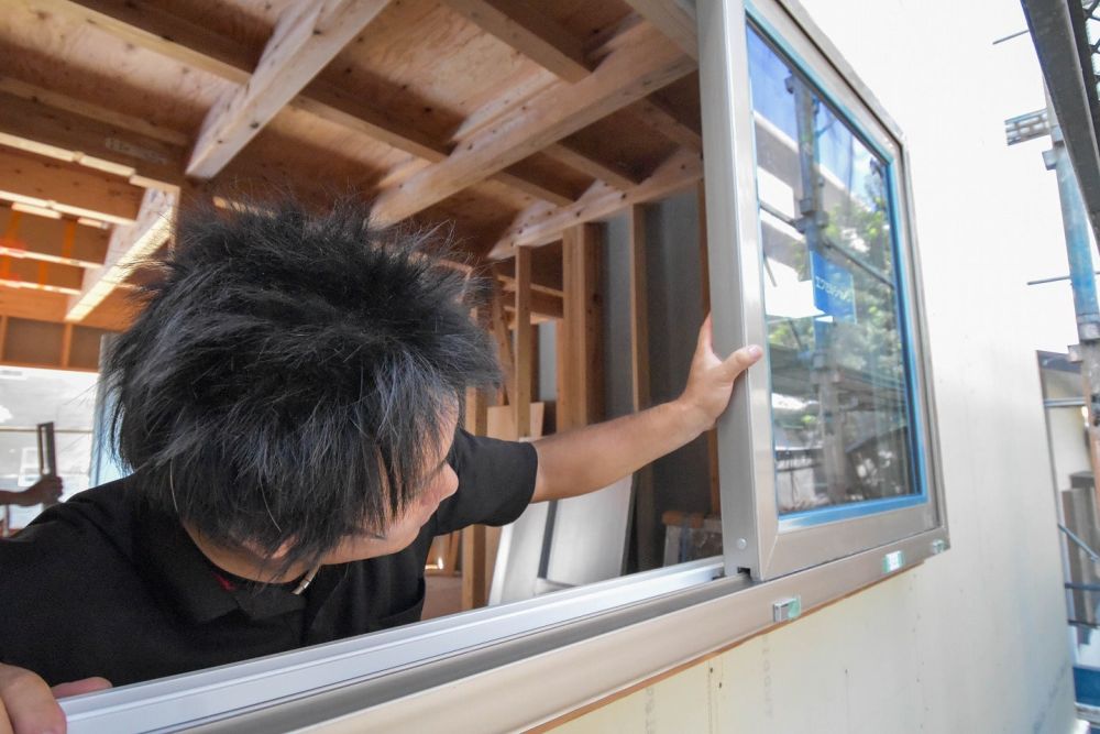 「糟屋郡04」注文住宅現場リポート⑤【木工事】【サッシ】