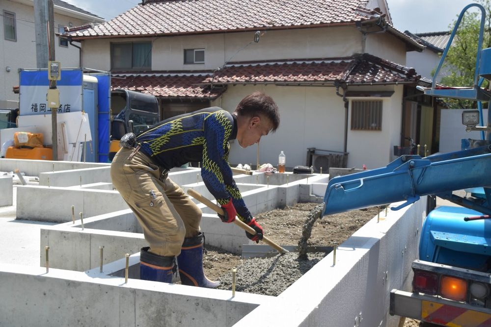 「福岡市南区20」注文住宅現場リポート②【基礎工事】【土間コン】