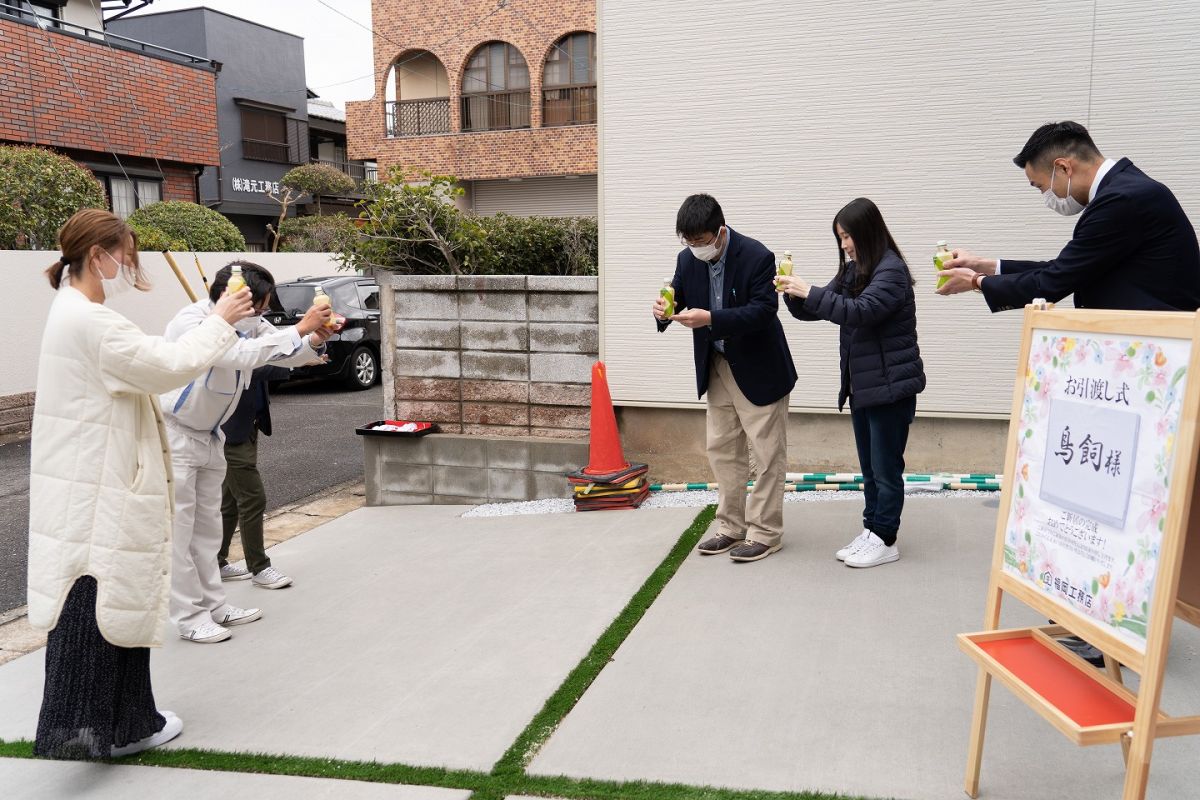 福岡市早良区08　注文住宅建築現場リポート⑥　～お引き渡し式～