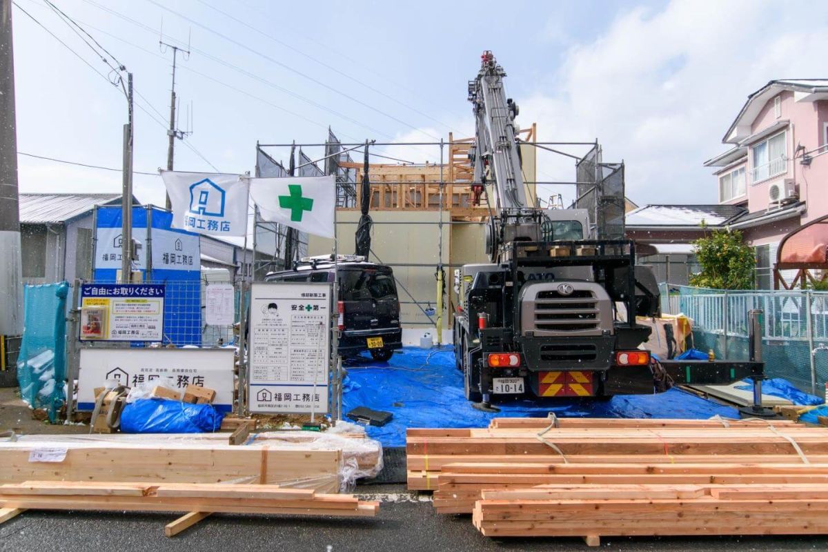 福岡県大野城市大城01　注文住宅建築現場リポート③　～上棟式～