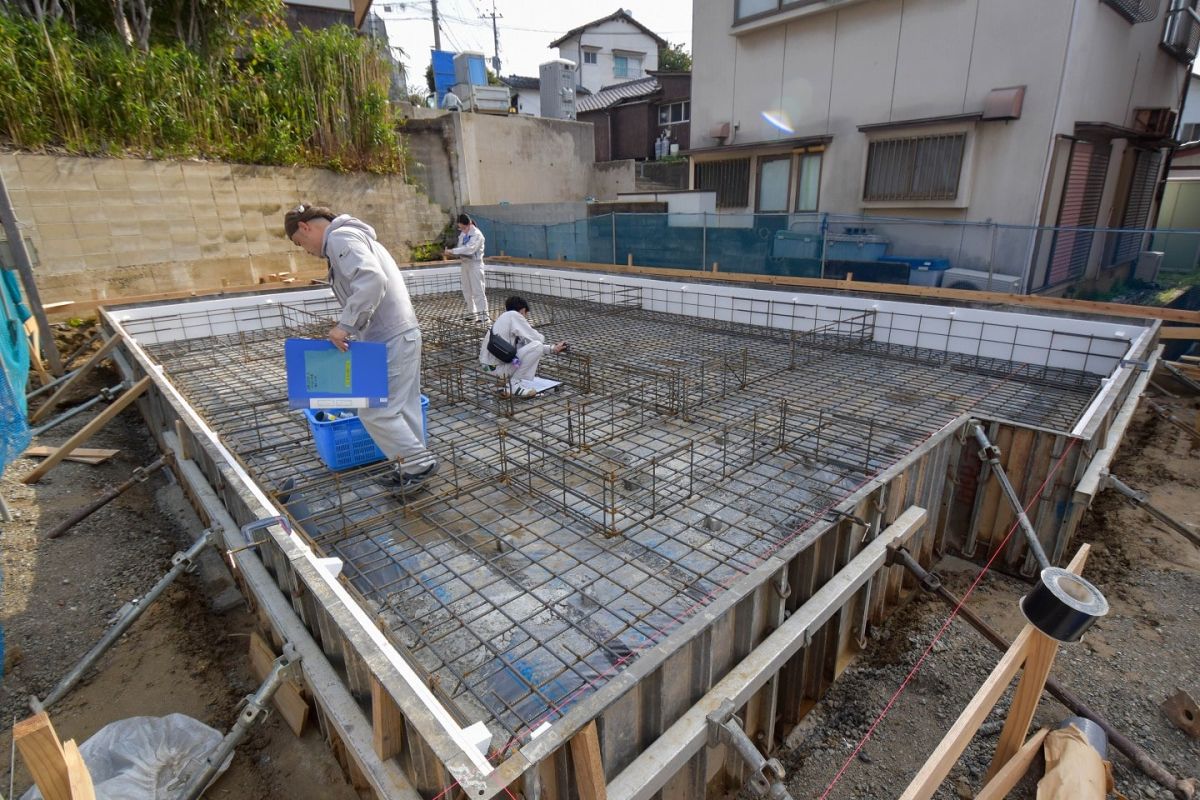 「福岡市城南区11」注文住宅現場リポート②【基礎工事】【配筋検査】