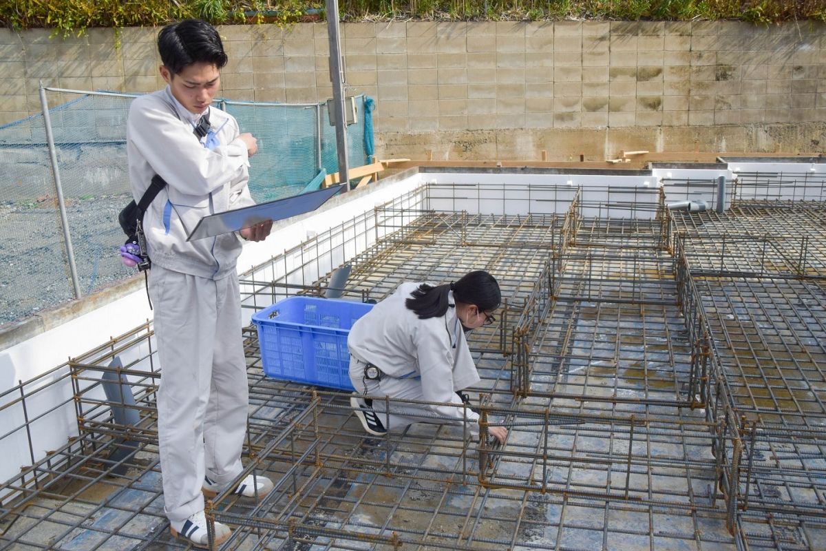 福岡県福岡市城南区11　注文住宅建築現場リポート②　～基礎工事・配筋検査～